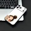 Милый Сердитый Маленький Девочка Чехол Для Телефона Для IPhone 17 Air 16 E Pro Max 15 14 13 Mini 12 Pro 11 Max Plus Черный Мягкий Чехол