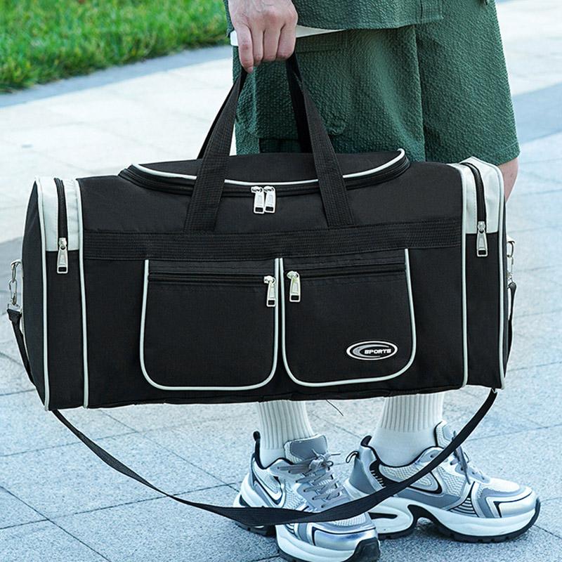 Водонепроницаемая складная дорожная сумка большой вместимости для ручной клади, для путешествий на короткие расстояния, многофункциональная багажная сумка, легкая сумка для хранения, снижающая нагрузку