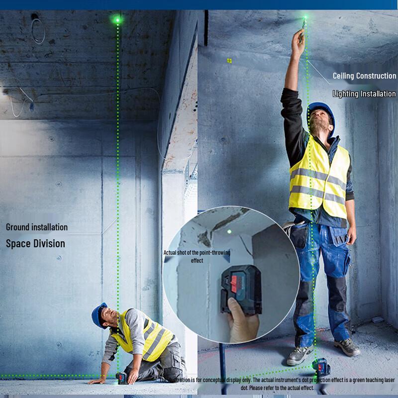 Bosch GPL 5 G Green Beam 5-Point Laser Level CN plug (adapter included)