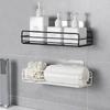 Toilet Storage Rack Bathroom Shelf No-Drill Corner Shelf Shower Wall Mounted Shelf Bracket Bathroom Accessory Organizer Shampoo