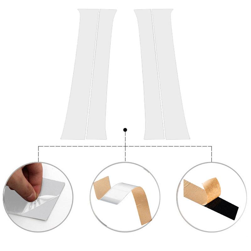 4 шт. автомобильная оконная дверь, колонна, BC, накладка на стойку стойки, отделка для Toyota Tacoma 2005-2015, аксессуары для декора автомобильной оконной двери