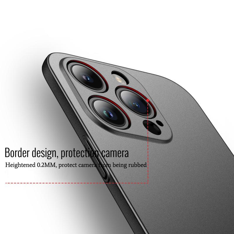 Безрамный ультратонкий матовый жесткий чехол для телефона из ПК для iPhone 16 15 14 13 Pro Max 16 Plus Sand Quick PC Phone Cases