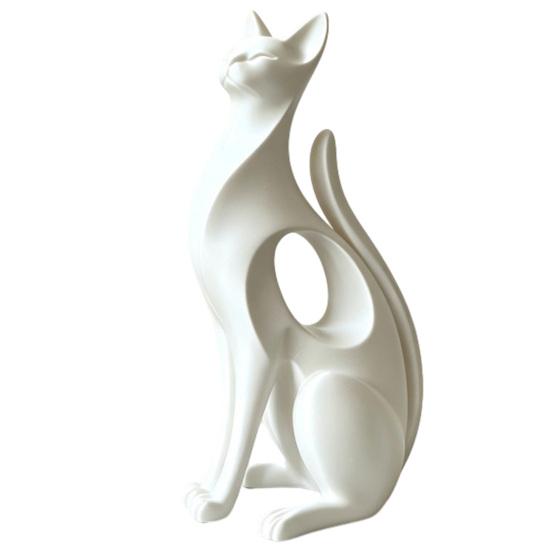 3D-печатная фигурка кошки Yousheng, Современная геометрическая скульптура кошки, Минималистичный арт-декор для прихожей, рабочего стола, полки, Подарок для любителя кошек