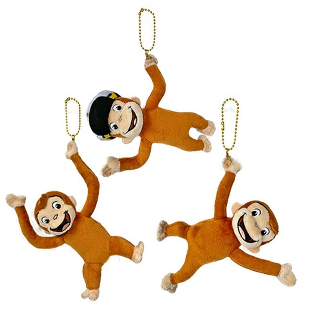 Curious George Hanging Mascot Plush Toy Vol.9 Approx. 17cm with Toy Diamond (Set A)