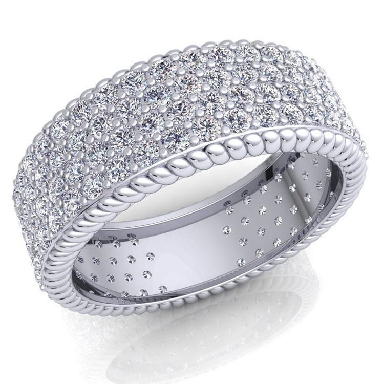 Viya Jewelry Роскошное кольцо-круг с бриллиантами, Универсальное женское кольцо с гравировкой