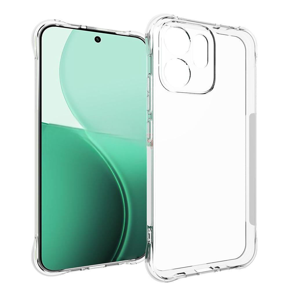 For Oppo Reno14 F 5G TPU Case WANLONFENG WL2 Series 2.0mm Phone Cover with 2Pcs Tempered Glass Films