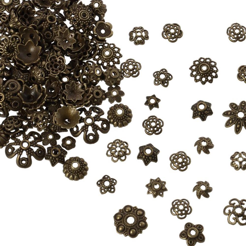 Flower Bead Caps for Jewelry Making Alloy Gold Bead Caps DIY Craft Ornament Caps  Necklace