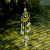 1pc Star Moon Wind Chime Pendant Cross Border Exclusive Crafts Garden Decoration Pendant Sun Catcher
