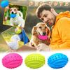 Pet Supplies Puppies Chew Teething Rubber Toy Ball Rugby Toy