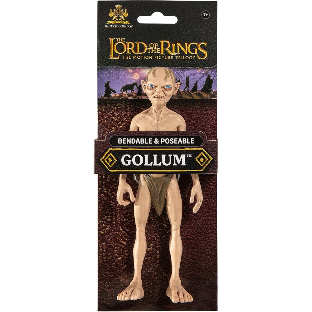 Noble Collection Сгибающаяся фигурка Голлума из Властелина Колец Коллекционная игрушка