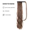 EASIHAIR Long Wavy Curly Wrap Around Clip In Ponytail Hair Extension Synthetic Pony Tail Fake Hair Brown Blonde False Afro Hairpieces Wig