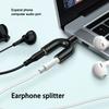 Переходник-разветвитель для наушников 3,5 мм с микрофоном, U-образный стереоадаптер-разветвитель 3,5 мм 1-2 аудио, для PS4, ПК, ноутбука, кабеля для наушников