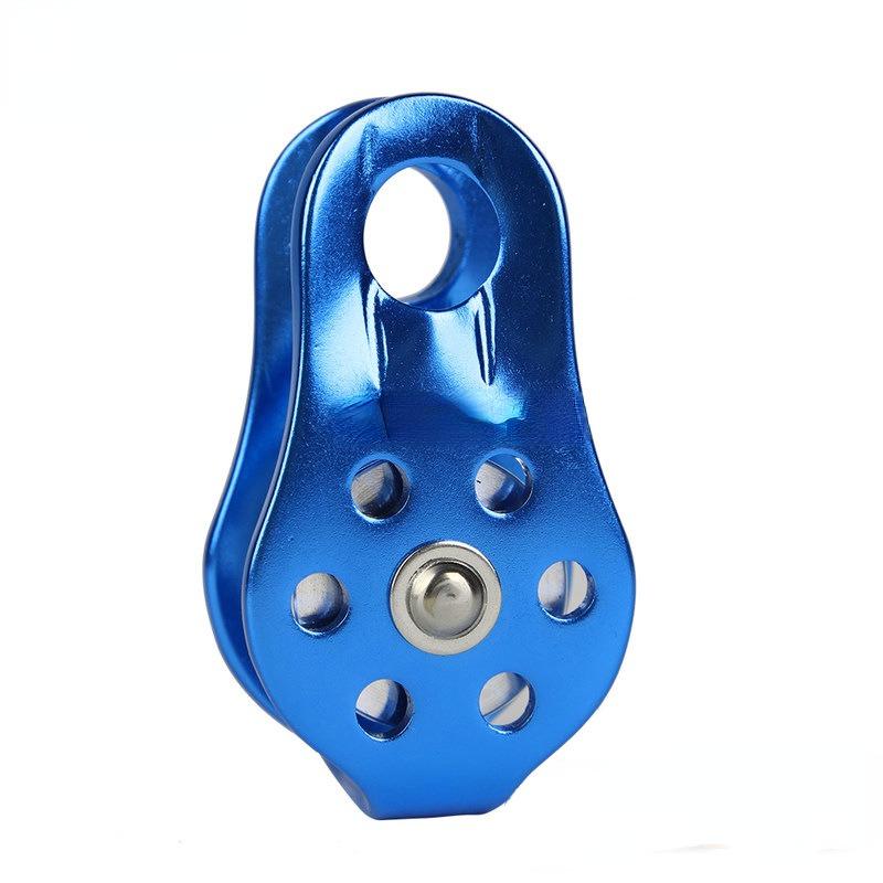 1 Pcs Outdoor Sports Equipment 20KN Fixed Single Pulley Escape Aerial Work Rappelling Sheaves Rock Climbing Pulley