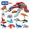 Moc 12in1 Ocean Marine Fish Animals Lobster Killer Whale Seal Ray Hermit Crab Model Set Building Blocks Diy Toys for Kids Gifts