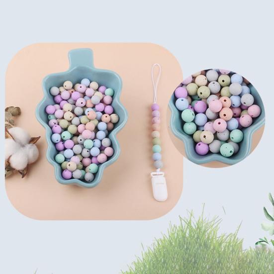 Силиконовые 10 шт. 12 мм однотонные бусины, многоцелевые, легкие, надежные, практичные, круглые бусины для прорезывания зубов, товары для детей