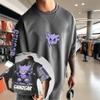 2026 Miniso Футболка с принтом Летняя Мужская Новая с принтом Gengar Повседневная Свободная Харадзюку Универсальная Топ для пары