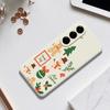 For Samsung Galaxy A56 5G Case Christmas Snowman Pattern Printing Straight Edge TPU Phone Back Cover