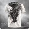 Модная 3D футболка с китайским узором дракона для мужчин, хип-хоп тренд, уличная одежда Харадзюку, повседневные топы с круглым вырезом и коротким рукавом, летние свободные футболки