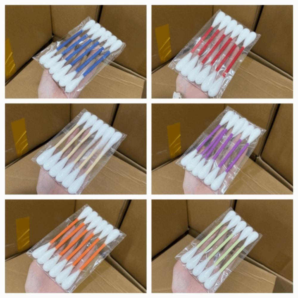 6Pcs Durable Cotton Swab Cat Toy Oversized Cat Accessories Kitten Chew Toy  Dental Cleaning