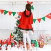 Milky Time 4-Piece Santa Costume Set for Women, Christmas Lolita Poncho, and Reindeer Headband