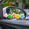 5Pcs Car Interior Shaking Head Beautiful Daisy Flowers Ornament Decoration Shake Head Decor Double-sided Tape