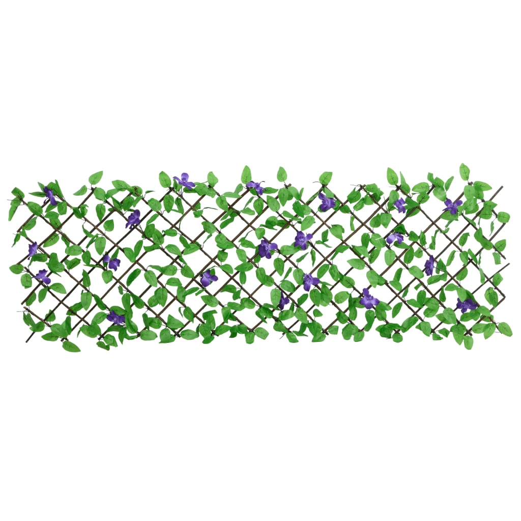 Climbing Grid with Artificial Ivy 5 pcs Extendable 180 x 70 cm