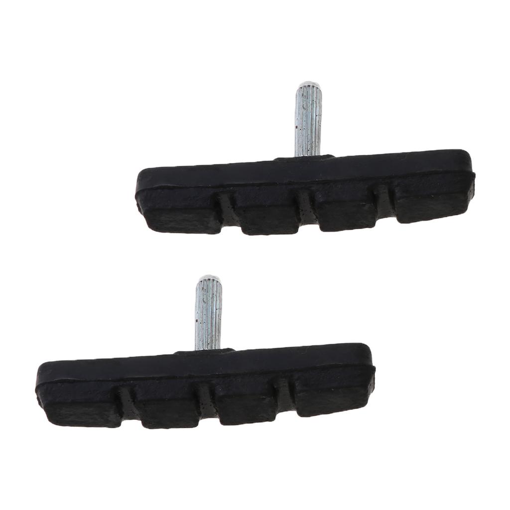 2pcs Brake Pads Silent Rubber V Brake System Bike Parts Bicycle Cycling Safety B