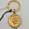 Used Chanel CHANEL Keyring Charm Coco Mark 93A Wheat Ear Gold