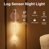 Светодиодный деревянный сенсорный ночник с датчиком движения, настенное бра, зарядка от USB, регулировка яркости, 3 цветовых температуры, магнитное крепление