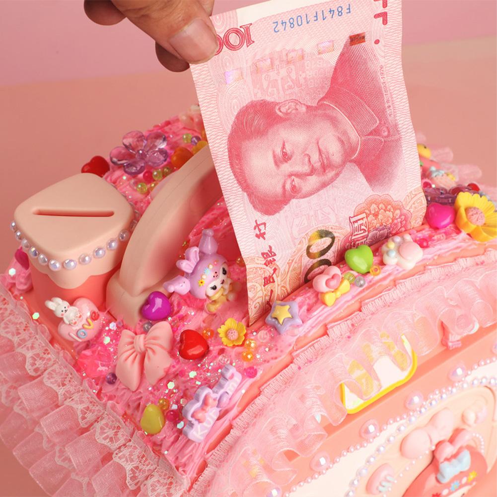 Детская мультяшная копилка, милый домик для конфет, самодельная копилка, ручной сундук с сокровищами, подарки для девочек и мальчиков