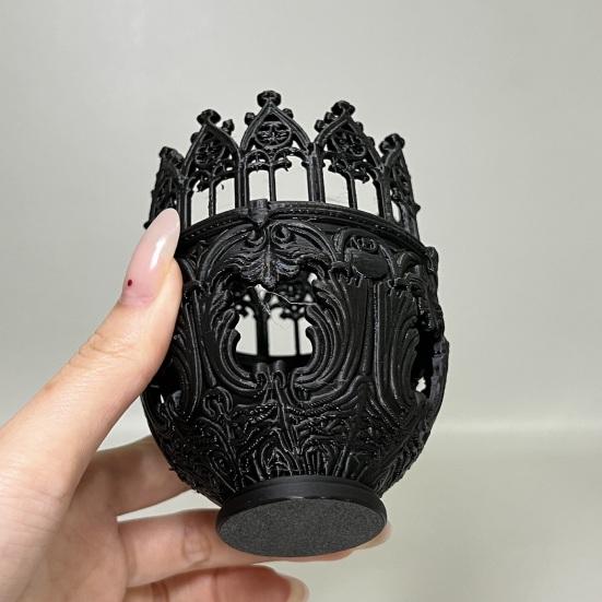 Готический Декоративный Подсвечник 3D Печатный Винтажный Средневековый Подсвечник-Колонна для Декора Стола Камина