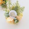Light Yellow White Wrist Corsage Bracelet Silk Material Silk Rose Brooch  Bridesmaid Gift