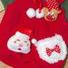 Рождественская серия Декор Одежда для домашних животных Прочная, приятная для кожи, сохраняющая тепло, теплая рубашка с коротким рукавом для щенков и кошек