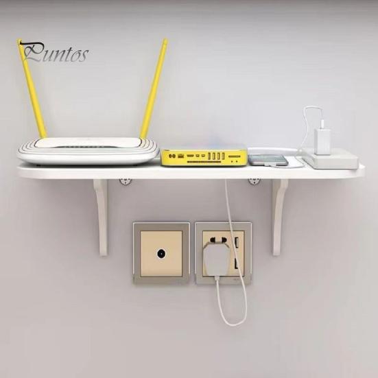 Настенная полка, маршрутизатор, органайзер для удлинителя, двухслойная конструкция, прочная несущая способность, простая установка, плавающая стойка, настенный держатель