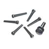 Bridge Pin End Pin Set Molded Bridge and End Pins ABS Resin Black PWPS9 Bridge Pins 1 End D'Addario & (7 + Pin) []