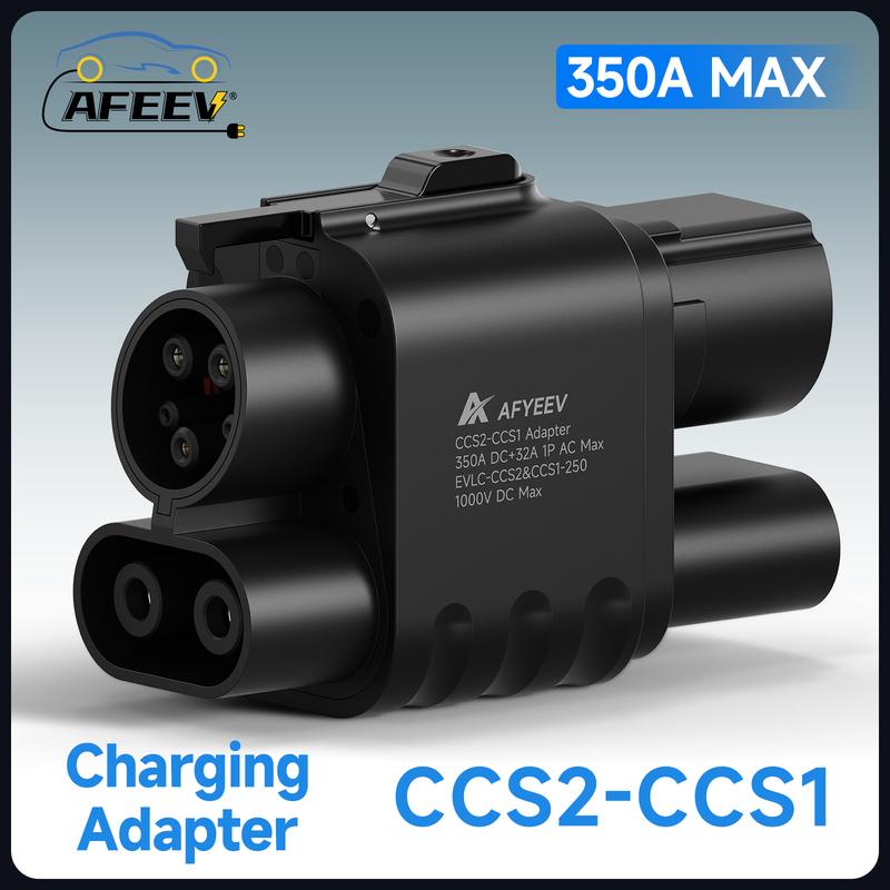 AFEEV CCS2 to CCS1 Adapter 350A 350kW from CCS2 to CCS1 DC+AC EVSE Charger DC 1000V fit for CCS2 Portable EV Charger