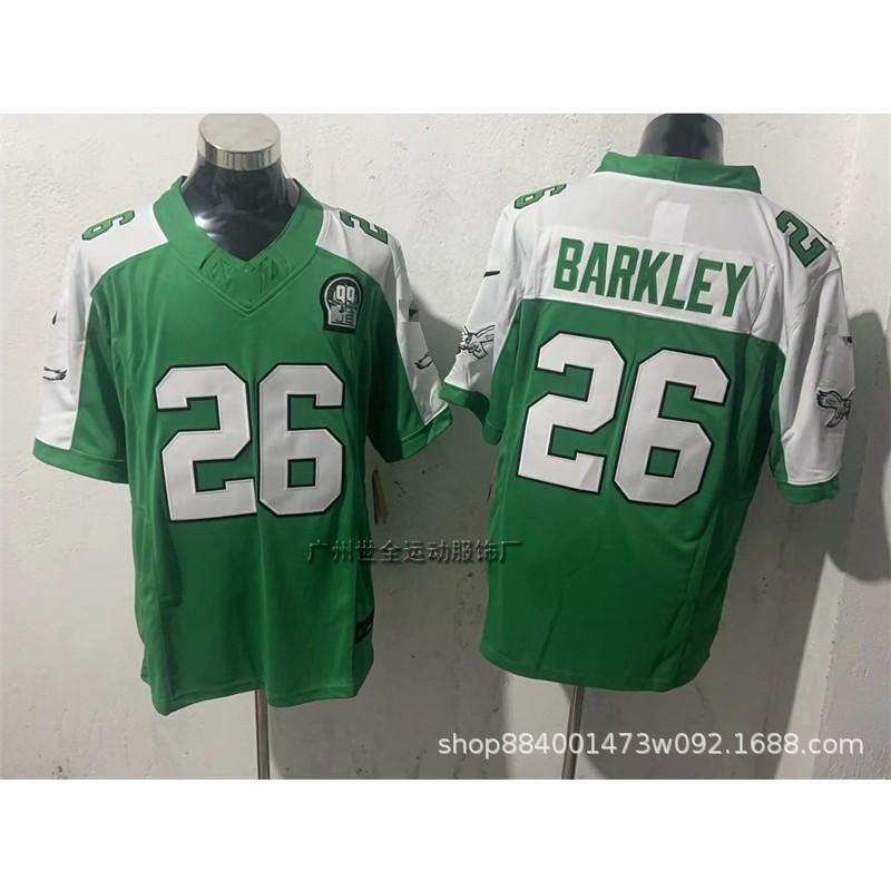 Mens Retro Embroidered American Football Jersey Philadelphia Eagles Vintage Style Sport Shirt Fan Wear