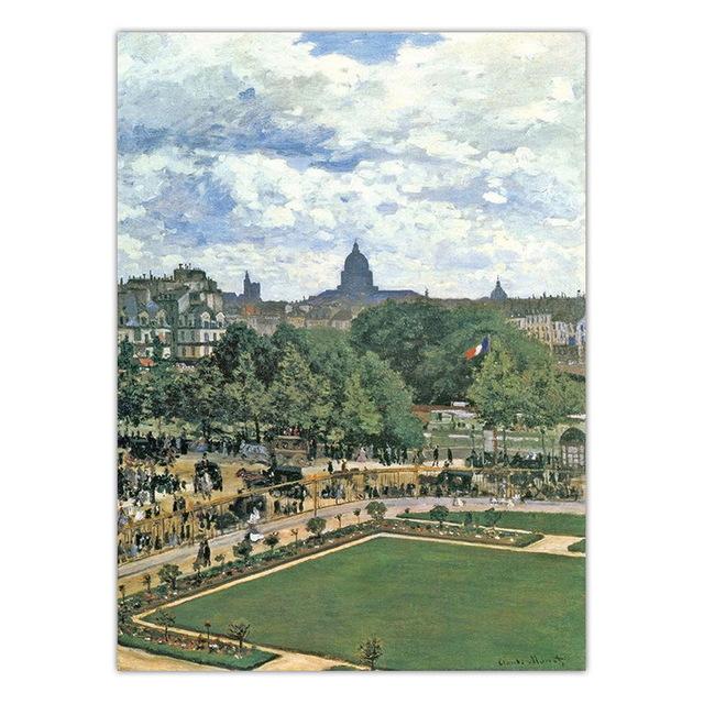 Французская классическая картина маслом Клода Моне, украшение для дома, печать на холсте, настенные панно, постер, печать на холсте, картины