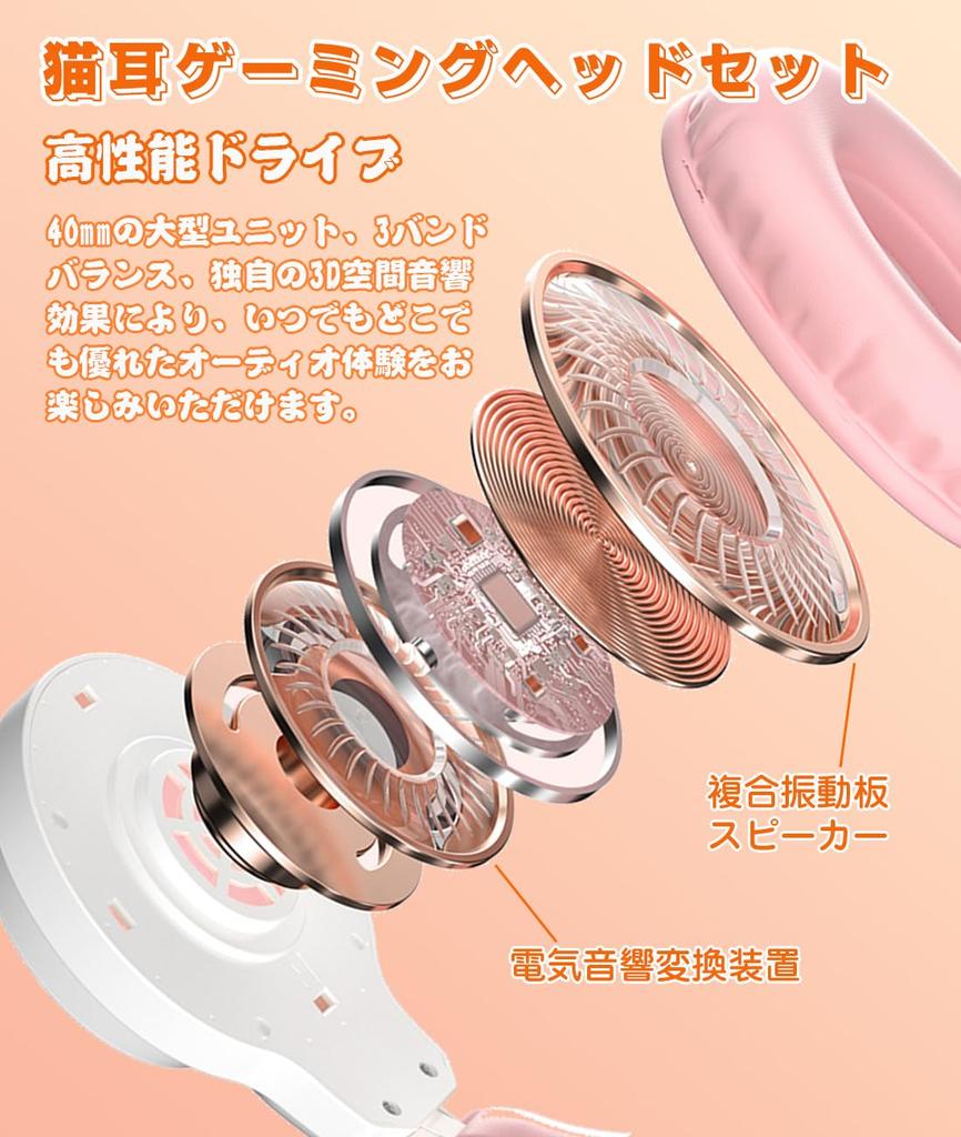 Cat Ear Gaming Wired Gaming Cat Ear Over Ear Cute Cat LED Color 2m Freely Cat Ears Directional Sound Collection Work from New Gift Headphones,