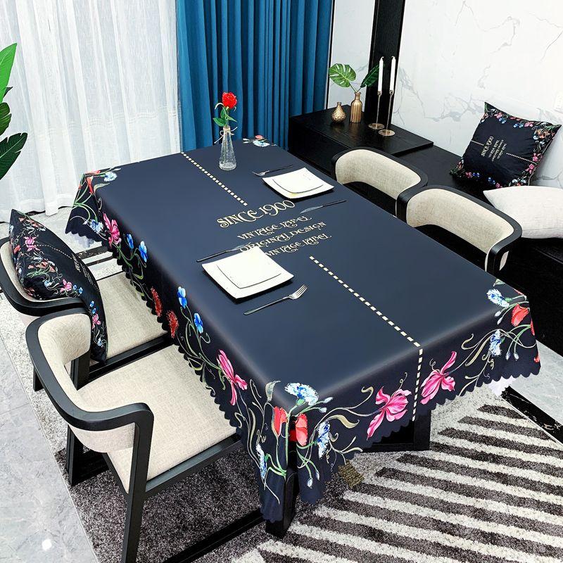 Скатерть в минималистском стиле, художественная водонепроницаемая маслостойкая моющаяся скатерть для стола, бытовой журнальный столик, прямоугольная скатерть