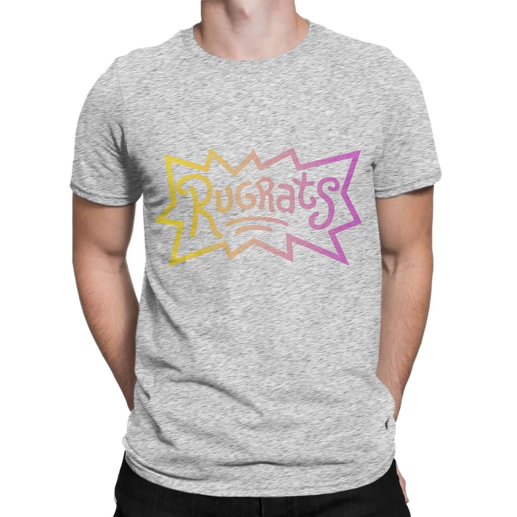 rRugarts Iconic Degraded Retro Vintage Big Chest Text Logo Graphic 100 Cotton TShirt rRugarts Tees Tops For Unisex