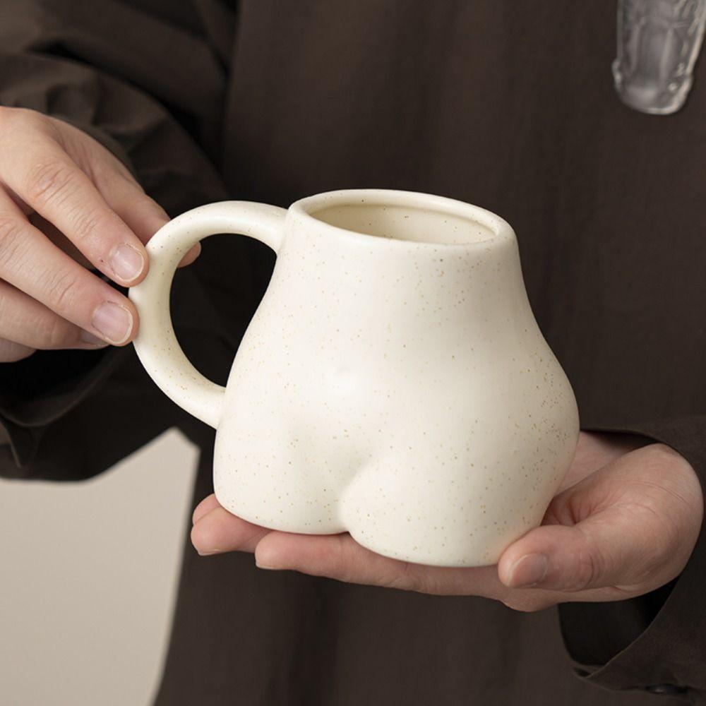 Porcelain Coffee Mug Butt Body Shape Tea Cup Gift Ceramic Mug  Household