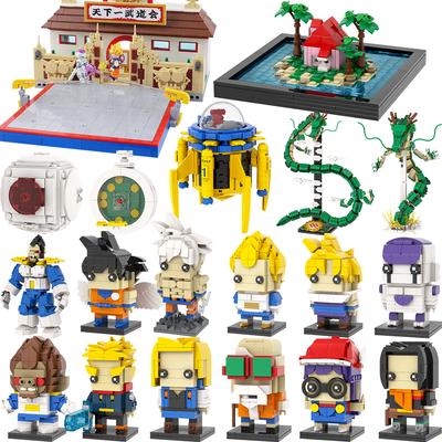 MOOXI Аниме Фигурка Дракона в стиле Brickheadz Сцена Набор строительных блоков для взрослых MOC Кирпичная модель Набор для сборки DIY Диорама Игрушка для ребенка мальчика девочки подарок