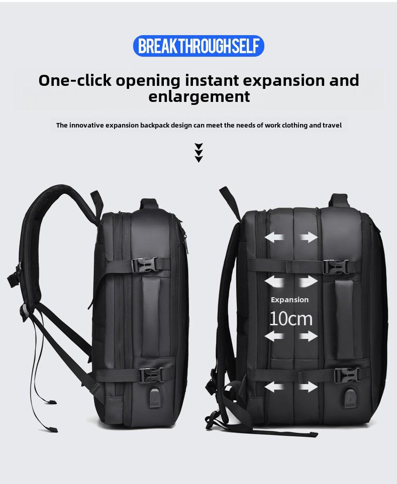 Men's Large-Capacity Waterproof Business & Travel Backpack
