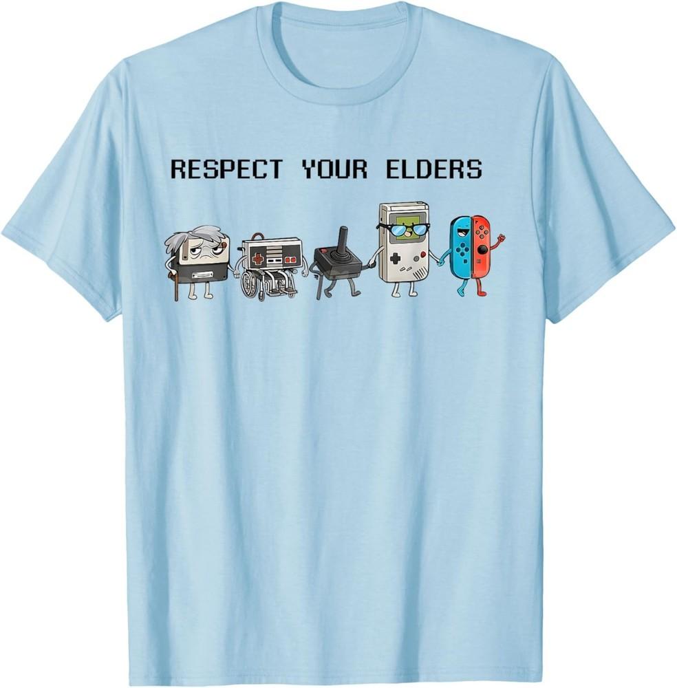 Respect Your Elders Retro Gaming Funny Gamer Controller 80s TShirt Unisex T-Shirt