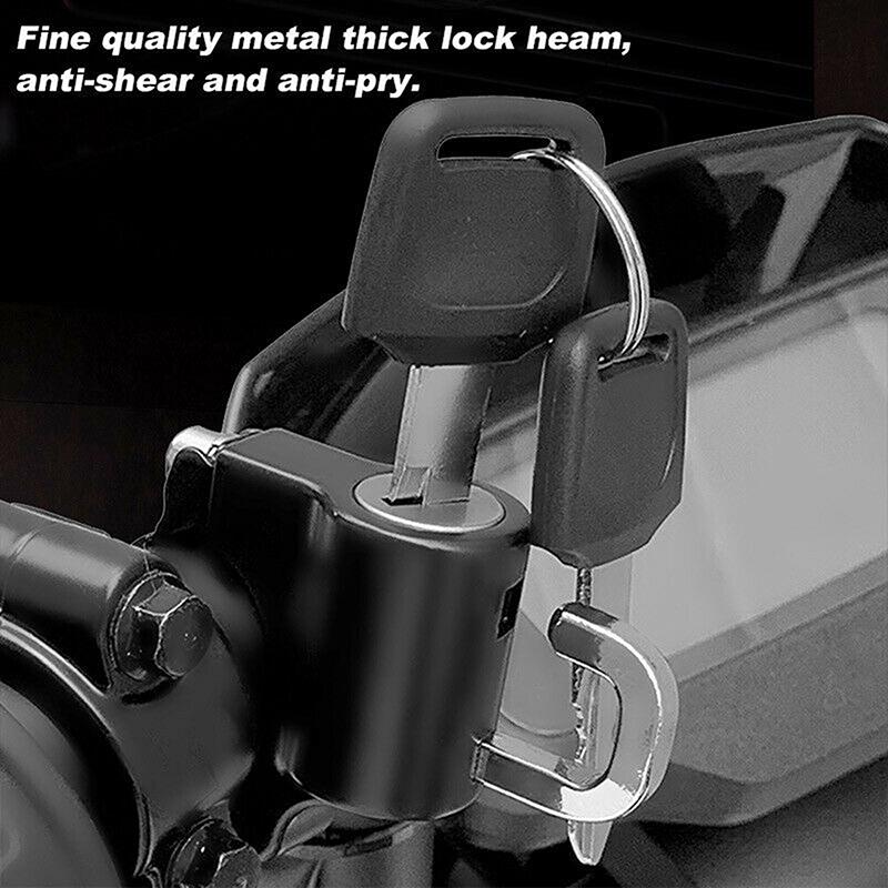 Руль с замком для мотоциклетного шлема, 7/8 дюйма, 22-28 мм, трубка, противоугонная защита мотоцикла