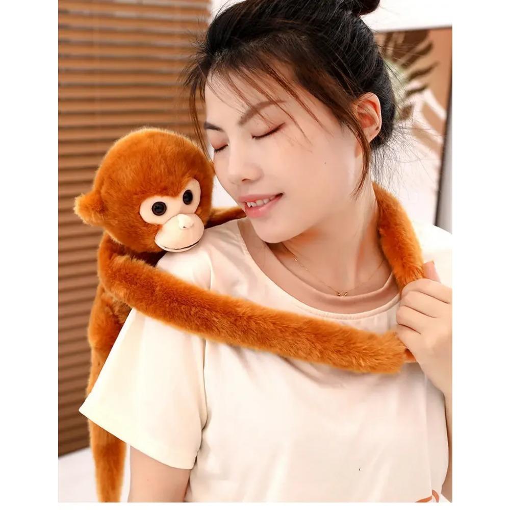 Симпатичная плюшевая игрушка-обезьянка, золотая кукла-обезьянка с длинными руками, высококачественные занавески, наборы украшений, мягкие игрушки