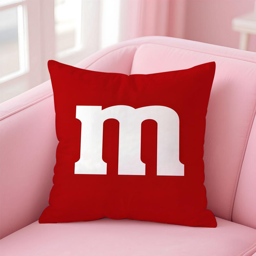 Мультяшная наволочка M-M&M's для дома и автомобиля, многоцелевая наволочка для подушки - Двусторонняя, мягкая и прочная для ежедневного использования