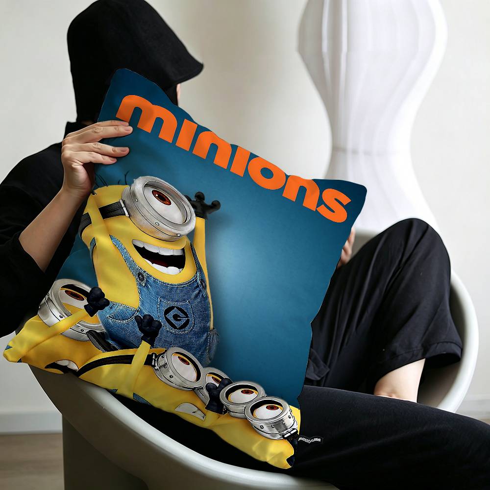 Cute Banana CartoonMMiniones Pillow Cover for Bedroom Room and Living Room Sofa Decorative Cushion Cover
