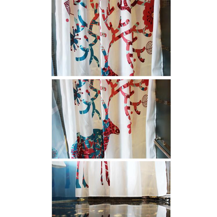 Рождественский Мопс Собака Шапка Санты Занавеска для Ванны Душа Декор для Любителей Домашних Животных для Современной Ванной Комнаты Праздничный Подарок